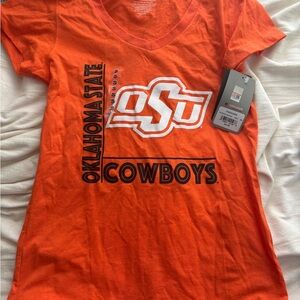 Orange Oklahoma State Cowboys Women's Short Sleeve Tee